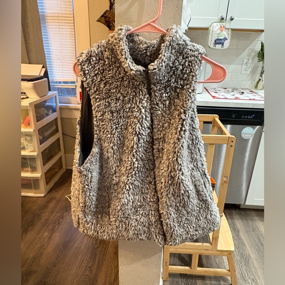 Natural Reflections Women's Gray Teddy Jacket